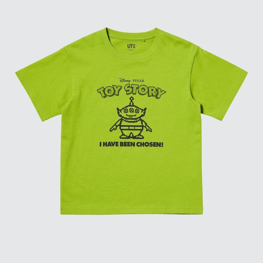 NWT Uniqlo x Disney Toy Story kids UT tshirt Green Alien